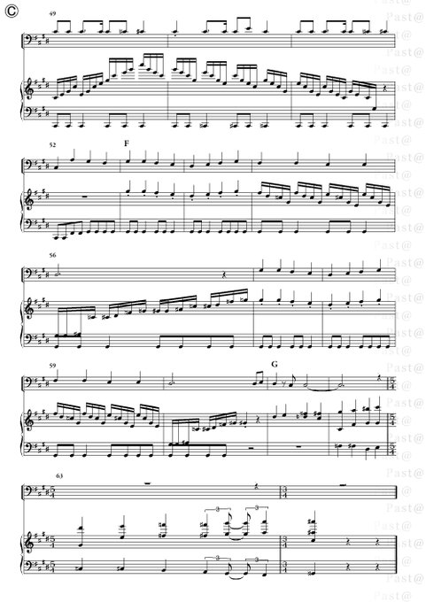 楽譜のパスタ Pastascore Twilog