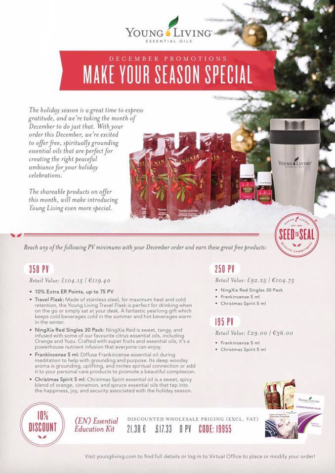 OiledbyNature's tweet photo. New Month, New #YoungLiving Promo! Keep an eye out though, we are offering our own festive #promo this month #essentialoils #oiledbynature https://t.co/Mdvxgc3WDb