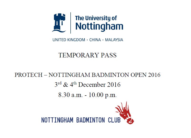 DIVYAAMITHIRAN's tweet photo. Hoping for the best,just giving a try #ProtechNottinghamBadmintonOpen2016 #MD #TemporaryPass https://t.co/wNkUQV7xe8