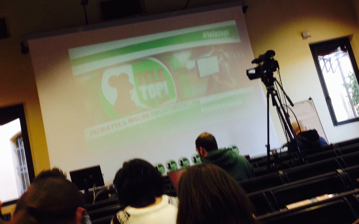 Oggi twittiamo da Bologna, giornata tutta dedicata al #video #storytelling #online in occasione della #finale #teletopi! #followus