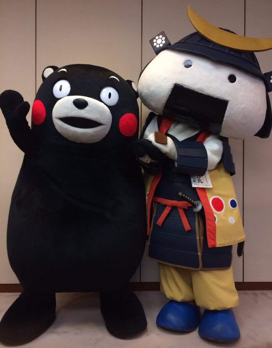 55_kumamon's tweet photo. 『くまもとから感謝をプロジェクト！』今回は、宮城県におじゃましたモン！むすび丸久しぶりだモン☆ https://t.co/3mBwjQgDks