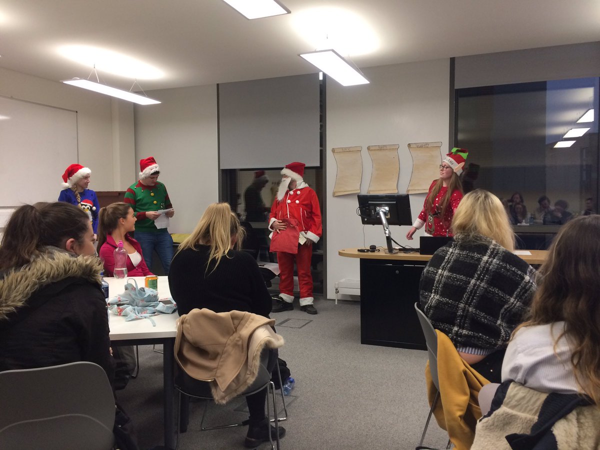 arickard's tweet photo. Putting the Kris in Cristal, #BScMaths Eds go all seasonal in @MU_Education @MUEdSoc @AshDonohoe @EvaActon @MajellaDempsey https://t.co/4bQm3PFhze