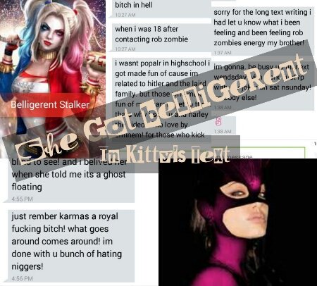 ChosenSonLex's tweet photo. #belligerentstalker Kitty is the victim here not Stalker Harley! #SupportTheFeline https://t.co/QhIDksQbck