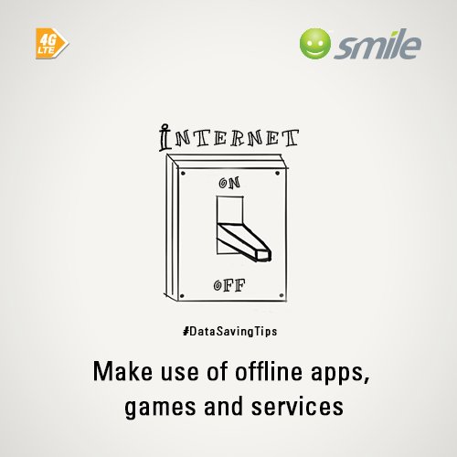 SmileComsNG's tweet photo. Make use of offline apps, games and services #DataSavingTip #SmileNG https://t.co/7ODCHkq0TI