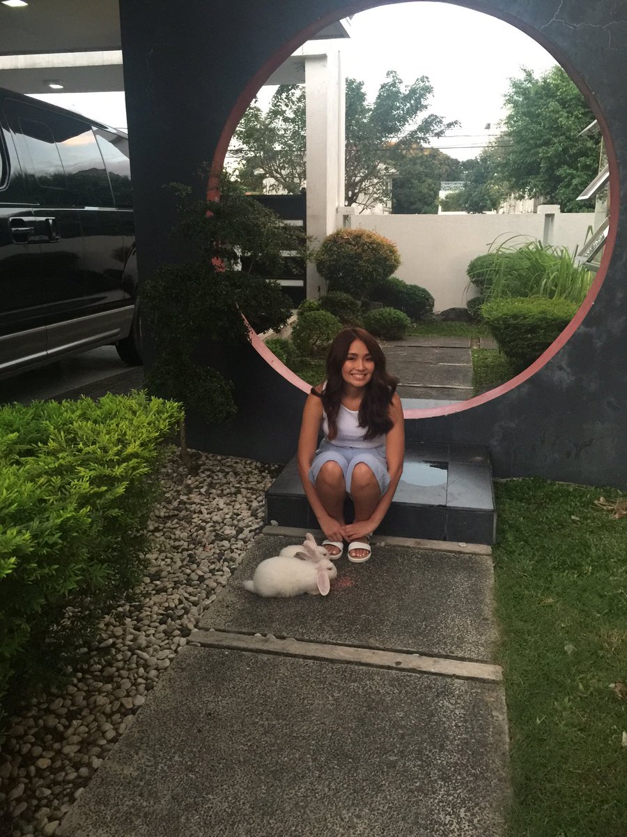 min_bernardo's tweet photo. @bernardokath with rabbits🐰🐰 https://t.co/E6Wc82UG7y