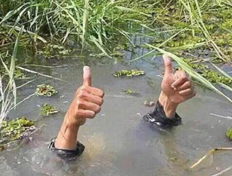 Some days, you just have to adopt this pose! #itsallgood. #JustKeepSwimming. Credit to @MJWpara for finding this!