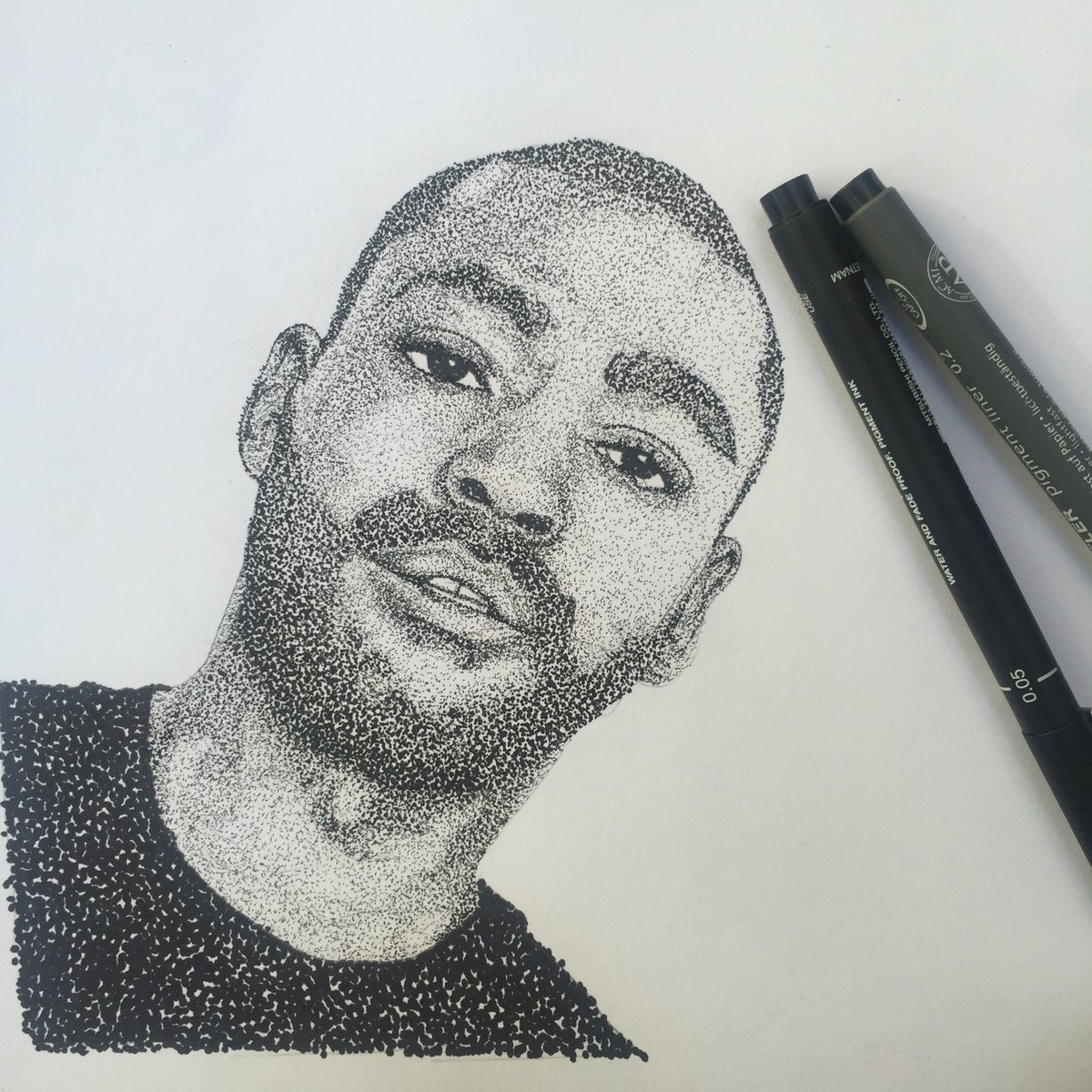 maisiemiranda's tweet photo. @TheRealKano #Art #DotArt #Grimeuk #FaberCastell #kano https://t.co/UDRIWnTahP