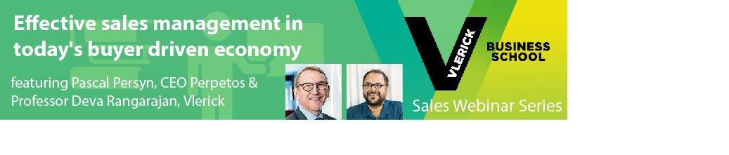 Perpetos's tweet image. ow.ly/5hLa306KbKs

Join @Vlerick Webinar: Effective sales management in today’s buyer driven economy with @PascalPersyn  @devarang