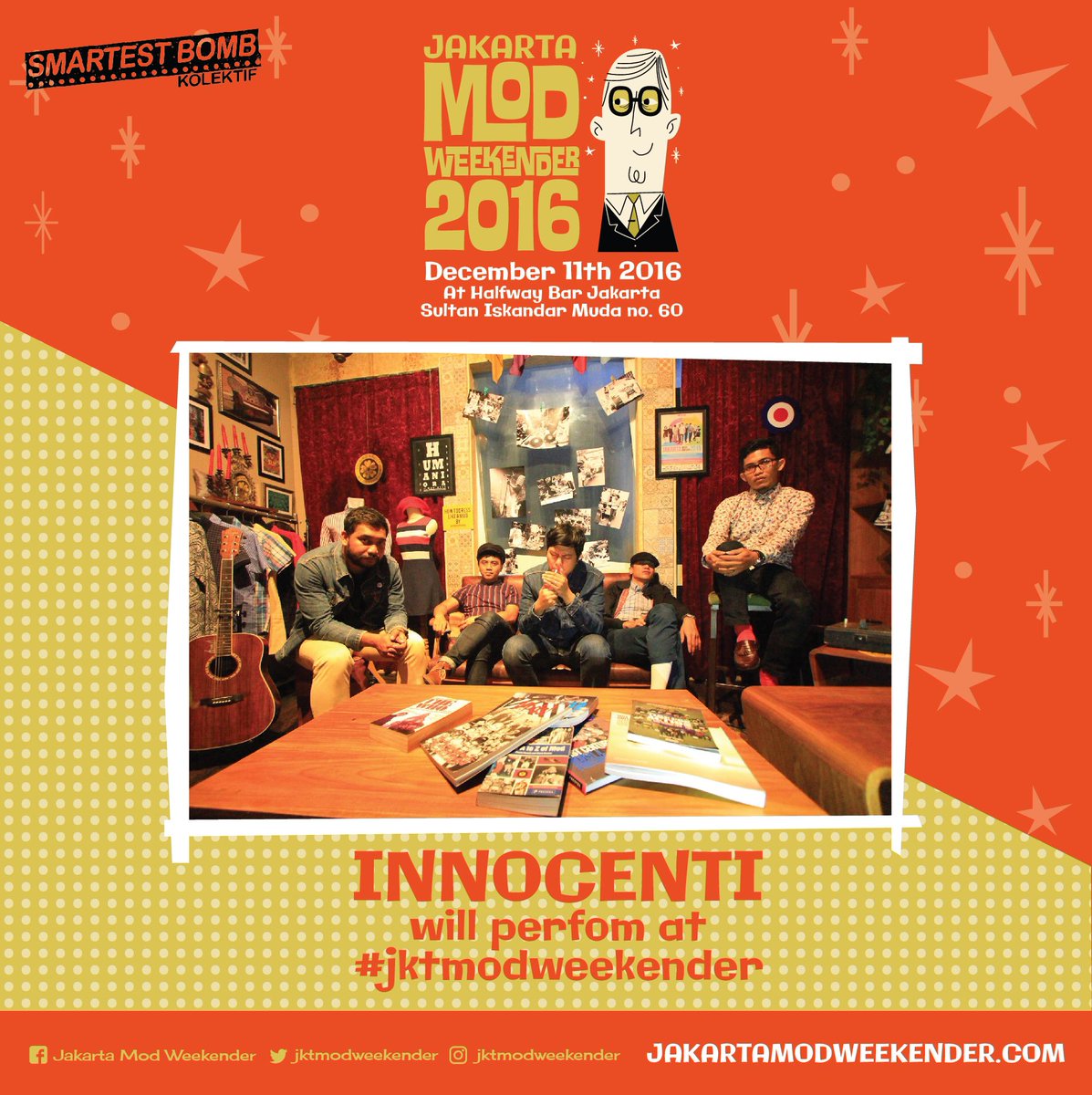 <a href="/innocentiband/">innocenti band</a> In their performance later in Jakarta Mod Weekender, they will hold Tony from The Brandals. #jktmodweekender