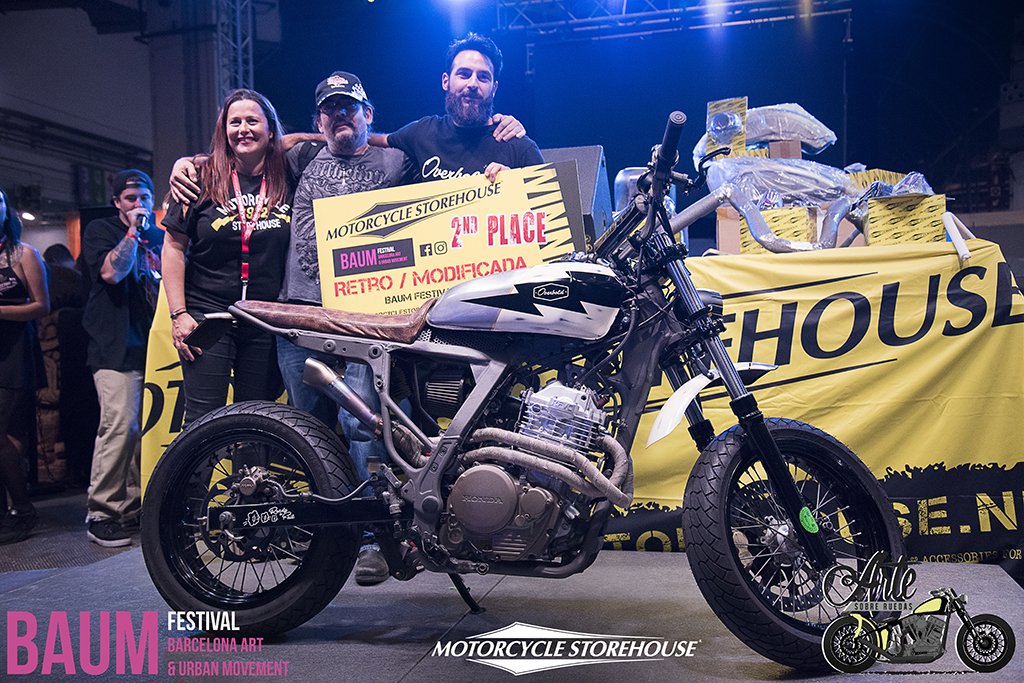 BAUM_Fest's tweet photo. En el #BikeShow de #ASR2016, el 3r premio categoría RETRO/MODIFICADA fue para la moto The Guilty construida x @OverboldMotorCo ¡Felicidades! https://t.co/LnB8HRDkm6