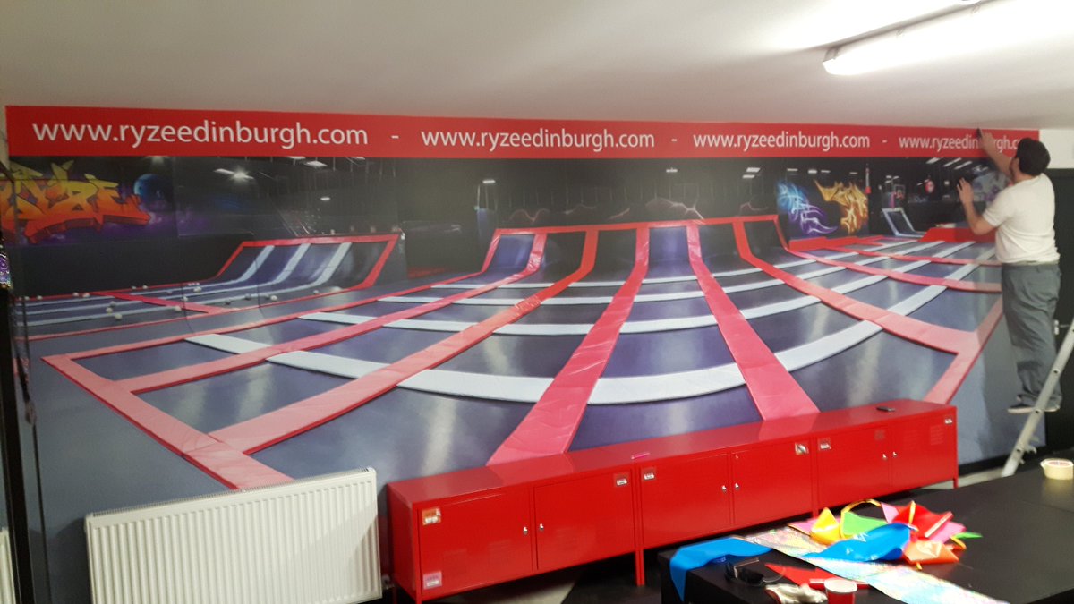adcentivmedia's tweet photo. Wall graphic for Ryze Edinburgh's party room. https://t.co/ty6vCO5HYt