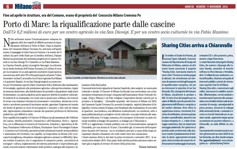 siamo sull'edizione di #novembre del mensile <a href="/milanosud5/">Milanosud</a> con #OpenAgri @UIA_Initiative e <a href="/CitiesSharing/">Sharing Cities</a> con <a href="/ComuneMI/">Comune di Milano</a> <a href="/FondaPoliMi/">Fondazione PoliMi</a> <a href="/polimi/">Politecnico di Milano</a>