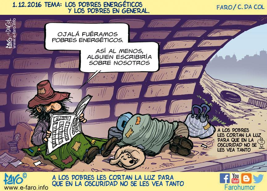 Pobres energéticos, pobres a secas y muchas personas pobres a pesar de tener trabajo. #pobreza #precariedad #paro