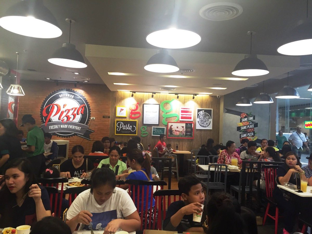 Check out our new barkada hang-out place at SM East Ortigas! 😀RT this and spread the news!! 🍕 #GreenwichPizza
