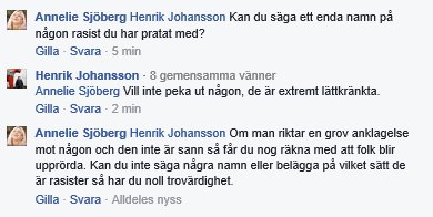 Jag vill veta vilka rasister Henrik på @interasistmen har debatterat mot i TV.