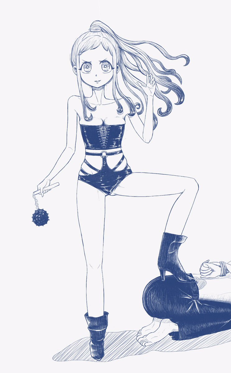 ちまちまお絵描きしてて楽しかったけど、誰得なんコレ？
寧々ちゃんに悪いモノが憑いてしまったようです…足蹴にされてるのは花子くん？？