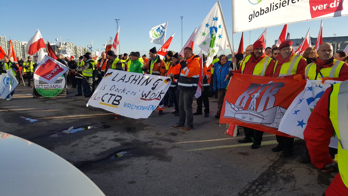 ITFDockers's tweet photo. Just the start Every feeder line, manning agent & owner who tries to breach agreements - expect us #reclaimlashing @ETFDockers @ETFDockers https://t.co/QvgXIdEsAp