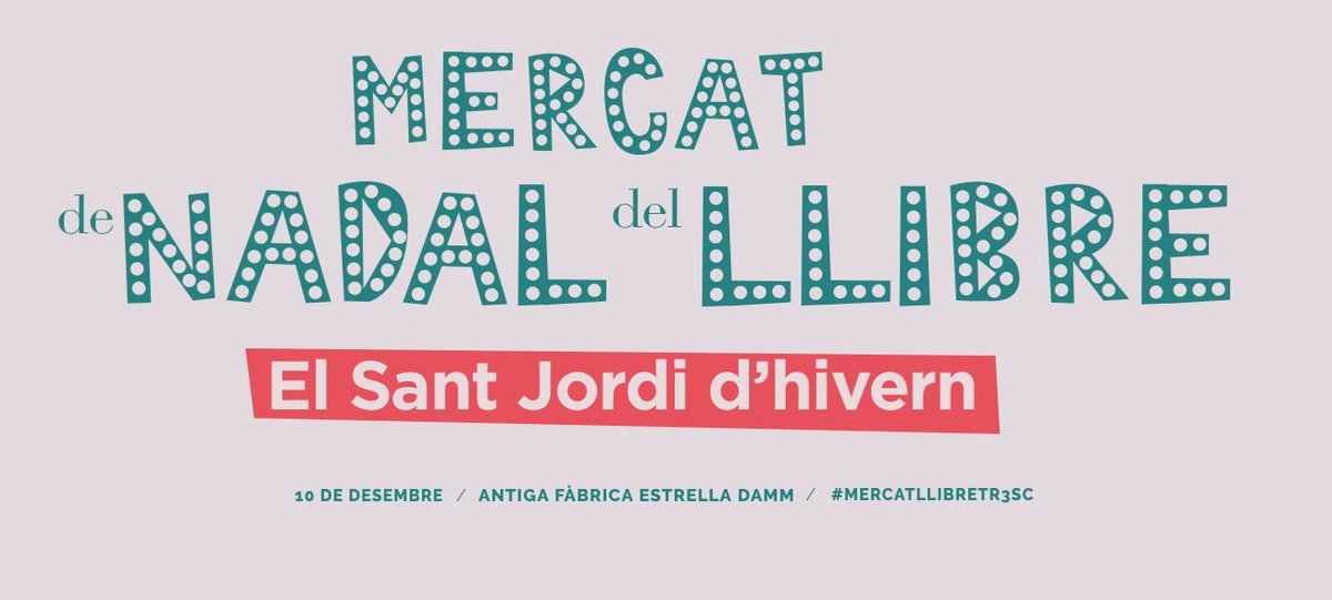 Per primera vegada <a href="/firalitterarum/">Litterarum Móra d’Ebre</a> i <a href="/lletres/">Lletres catalanes</a> participaran en el #MercatLlibreTR3SC. 10/12 a la Fàbrica Damm. goo.gl/klhXd8