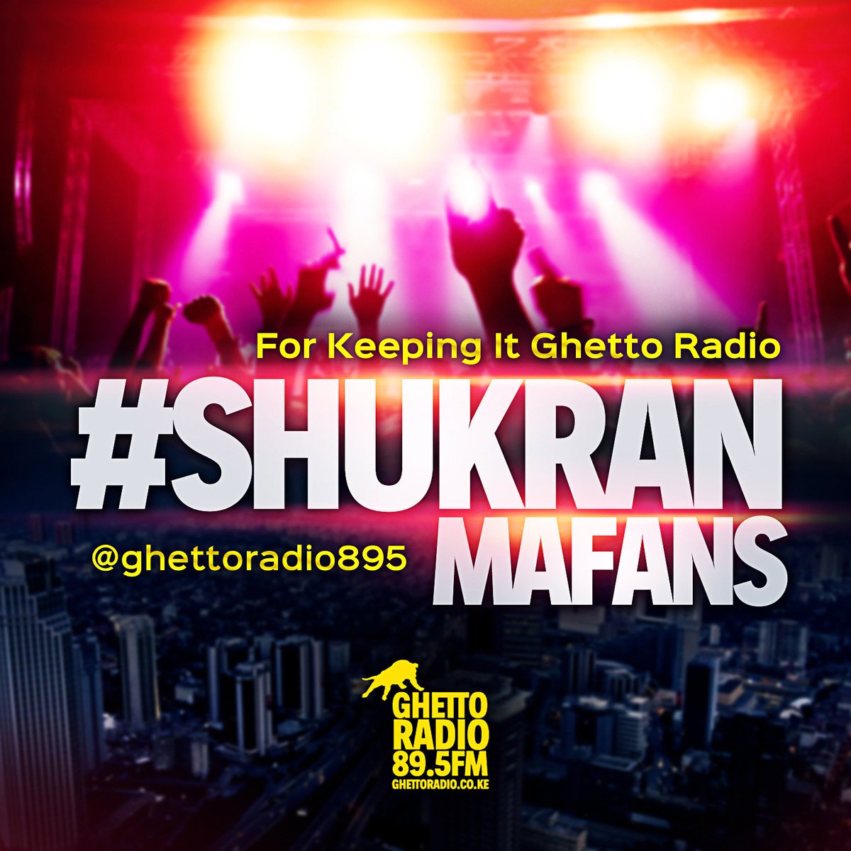 #Goteana we saying #ShukranMafans for keeping it 89.5 with @DjBlingGhetto <a href="/ABonokoDeh/">Safara safara fundition</a> <a href="/DjDaboTrabo/">Dj Double Trouble</a> #ShukranMafans #ShukranMafans