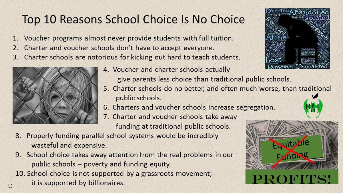 Image result for Top 10 Reasons School Choice Is No Choice