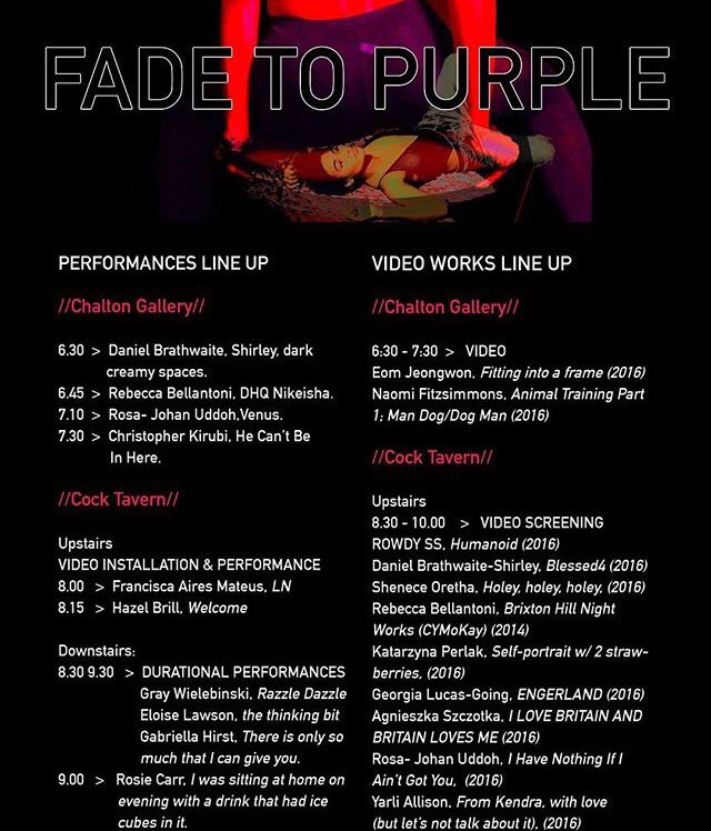 @chaltongallery TONIGHT CHALTON GALLERY FROM 6PM. Videos/Performances/DJ. Curated by our own <a href="/perlakka/">katarzyna perlak</a>