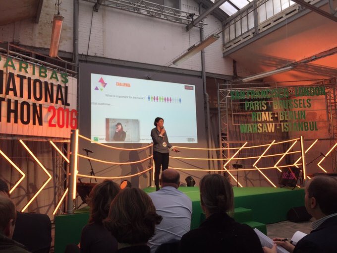 kimngant's tweet photo. Hell yeah, girls can pitch too! @BNPParibas #internationalhackathon #women #entrepreneurs #indata #kaching #spacequant πͺπ»πππ» https://t.co/z7m2qxgNAb