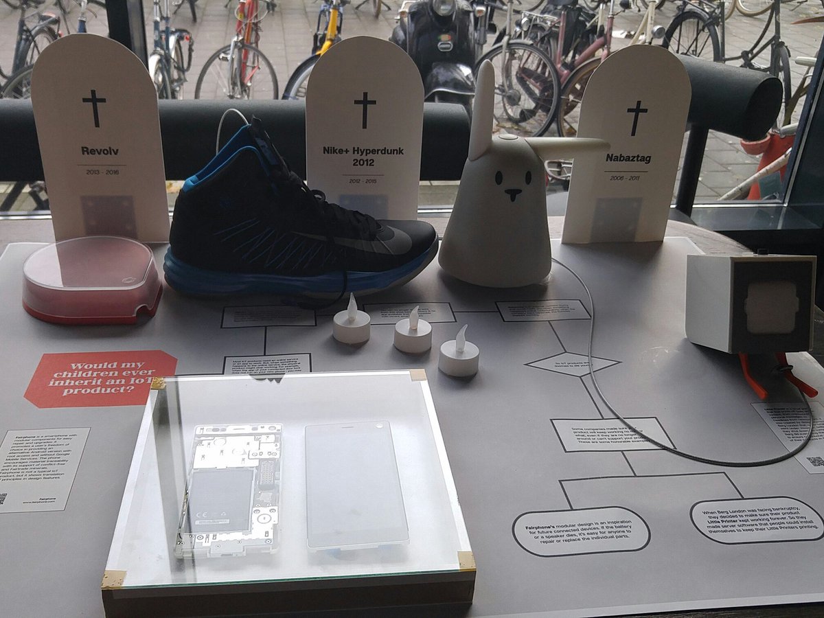 An #IoT cemetery with end of the line products. <a href="/JanBelon/">Jan Belon</a> calls for embedding exit strategies in every new product line. #thingsconams