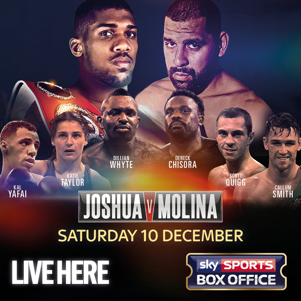 Saturday 10 Dec. Watch the big fight here! #Preston #Leyland  #JoshuaMolina