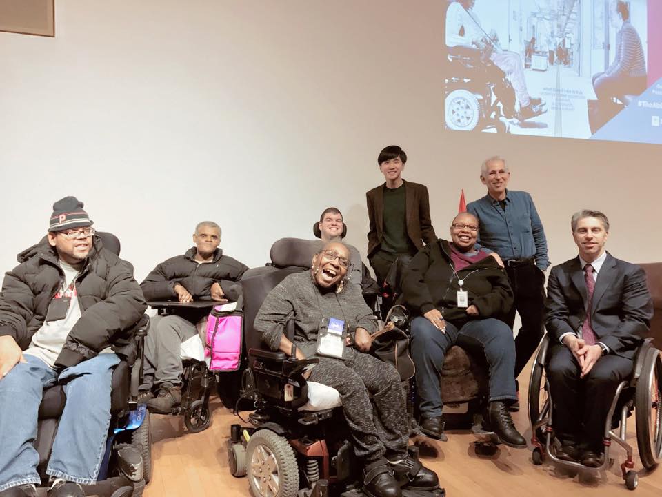 AbilityExchange's tweet photo. Screening of @AbilityExchange at @nyupoly! Director Bing Wang with stars from the film + Q&amp;A moderated by @NYCCalise! #doc #disability https://t.co/ZNDhxhDf0U