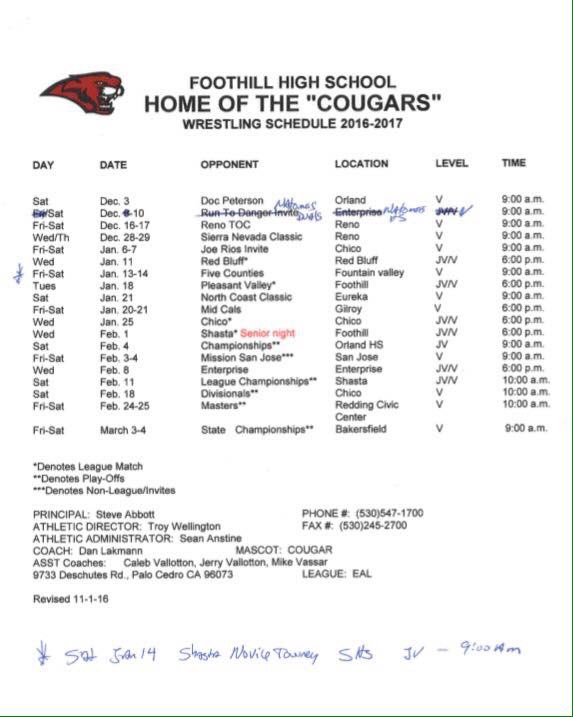 FoothillRTD's tweet photo. ATTENTION COUGAR WRESTLERS!!!🐾 here's the steps to a successful season. STUDY! Brought to you by THE Jerry Valloton... Doc this weekend! https://t.co/QWg8kn3t36