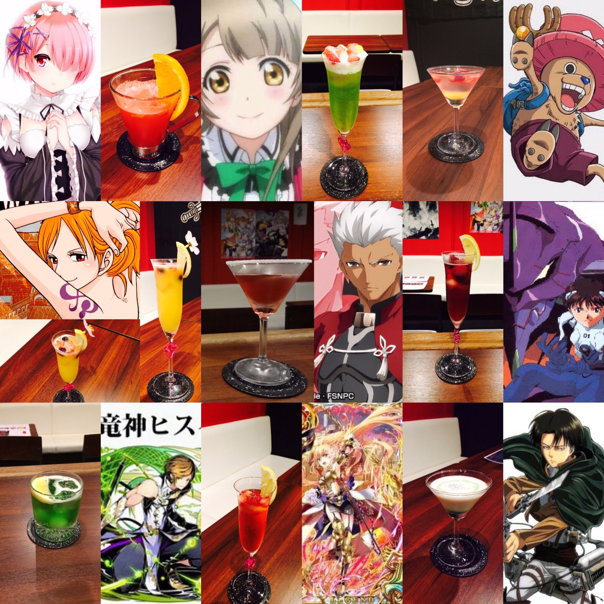 アート アニメバーover 忙しくないときと味が難しいキャラクター以外はお時間かかりますがなるべくお客様の好きなキャラクターイメージカクテル作ります アニメバー アニメバー大阪 なんば 大阪 アメ村 ワンピース ナルト 白