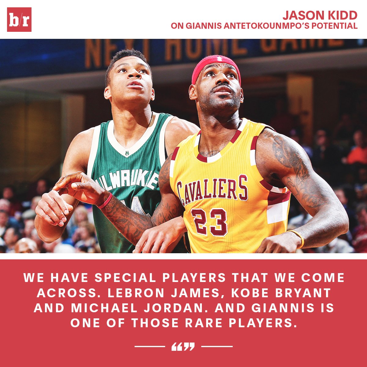 BleacherReport's tweet photo. Giannis Antetokounmpo could go down as one of the great ones https://t.co/8kgMFDeBng https://t.co/pT6bwU4MpM