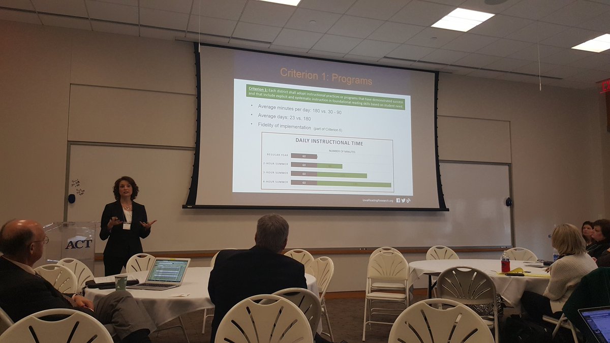 IAReading's tweet photo. Our Director Dr. Deborah K. Reed is currently presenting about the Intensive Summer Reading Program (ISRP) study #IEREA https://t.co/rTgieunABF