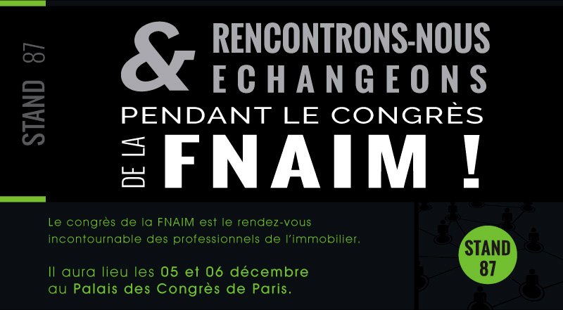 alveenNetwork's tweet photo. Immo One &amp; Alveen seront présents au congrès de la FNAIM, STAND 87 -  On vous attend nombreux !                   https://t.co/k6JXT7au4M https://t.co/5D6AyWIwEx