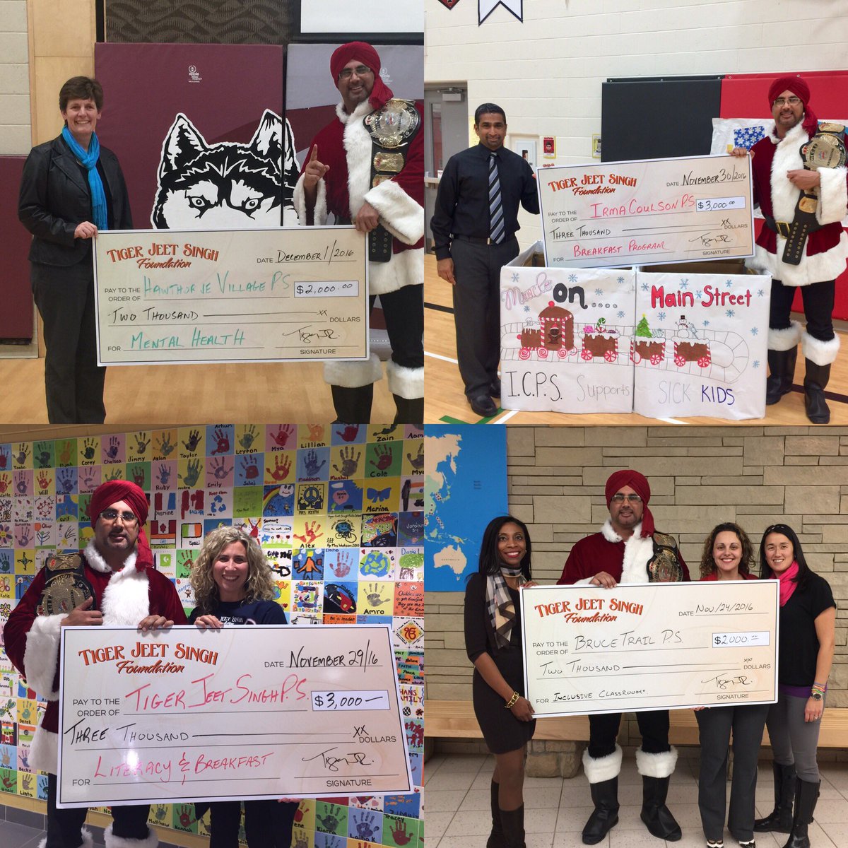 TigerSingh_Fdn's tweet photo. Truly humbled being able to donate $15,000 to #schools in support of #mentalhealth #breakfastprograms #literacy . #miltonON #haltonON https://t.co/4WRD9ryZa3