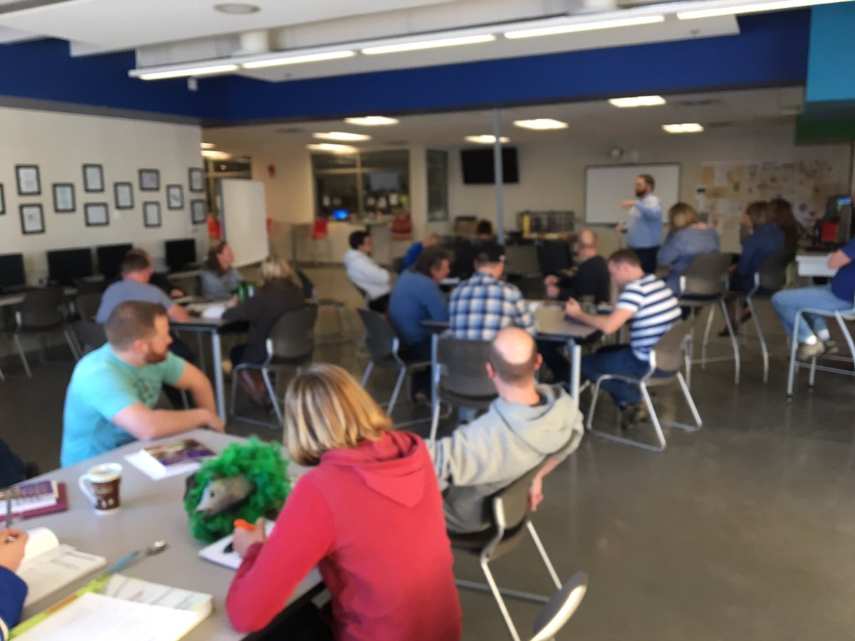 PonokaSC's tweet photo. PSC staff talking about literacy this morning #ReadingTeaching https://t.co/defdDQsFl8