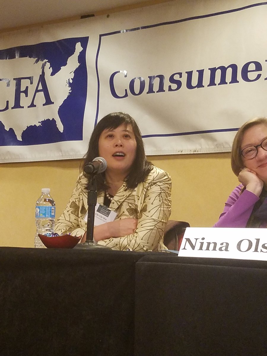 ConsumerFed's tweet photo. To reduce error/fraud, implement minimum tax preparer competency standards - Chi Chi Wu of @NCLC4consumers #CFAFS2016 https://t.co/6Qqu6MyERV