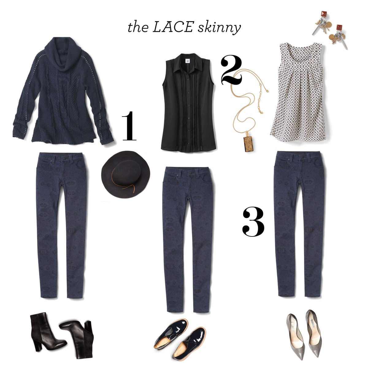 It wouldn't be #CasualFriday without denim. Add a touch of lace for a style upgrade. #cabiclothing #cabi3ways