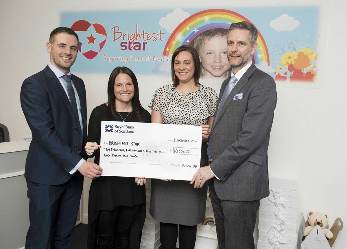 Brian Milne (@brianfddebt) on Twitter photo We're thrilled to have raised £10,500 for our #charity of the year <a href="/brighteststar_1/">Brightest Star</a> Find out how u can help bit.ly/2gg32x8 #Glasgow We're thrilled to have raised £10,500 for our #charity of the year <a href="/brighteststar_1/">Brightest Star</a> Find out how u can help bit.ly/2gg32x8 #Glasgow