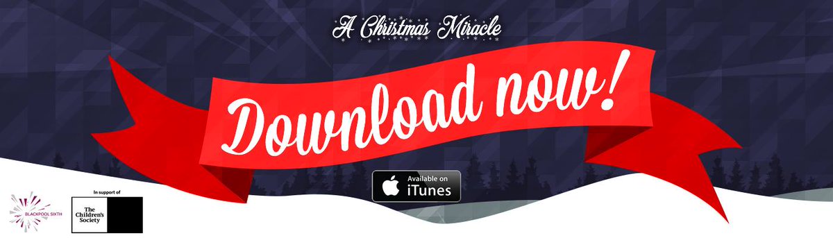 BlackpoolSixth's tweet image. Download your copy of our Christmas charity single here: itunes.apple.com/gb/album/id117… #BeTheMiracle