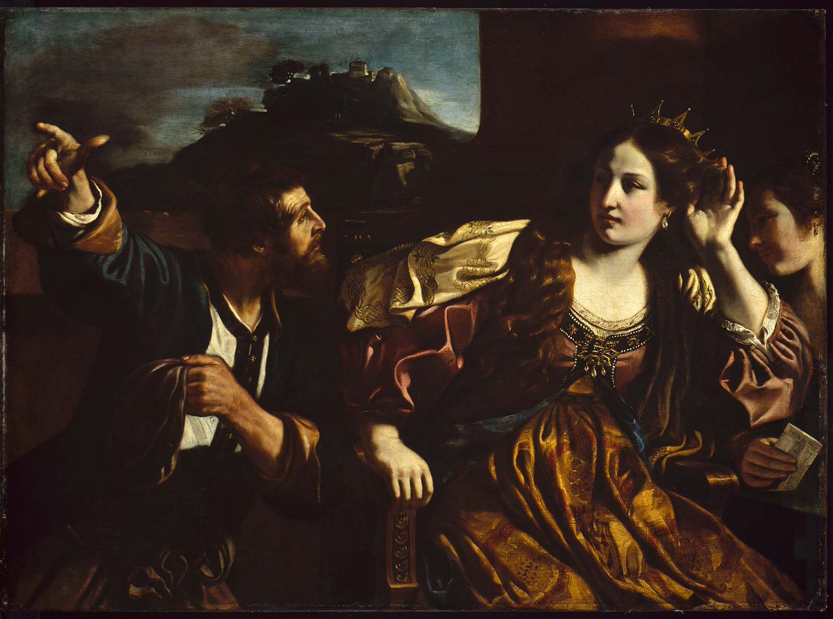 mfaboston's tweet image. How does this painting by Guercino reflect the “diplomacy of art” in the 17th century? bit.ly/2fXmgJX #mfaNOW