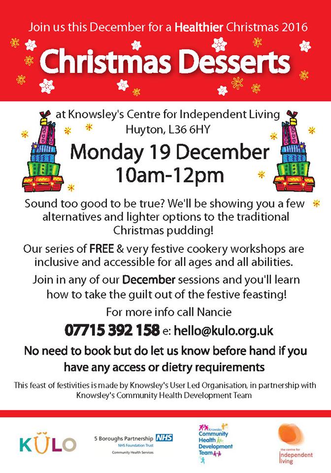 Thought you'd like our 3 up &amp; coming #Festive &amp; accessible community session's <a href="/healthyknowsley/">Healthy Knowsley</a>