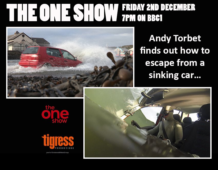 TONIGHT! On <a href="/BBCTheOneShow/">BBC The One Show</a> <a href="/BBCOne/">BBC One</a> - Watch daredevil <a href="/AndyTorbet/">Andy Torbet</a> attempt to escape from a sinking vehicle #donttrythisathome #actionman
