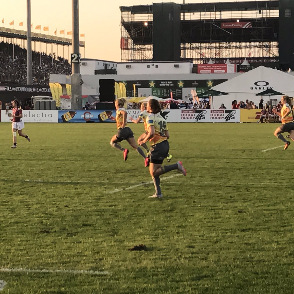 We're the proud sponsors of the Dubai Hurricanes! We wish them good luck for their match against the Doha Ladies. #Dubai7s @caneseffect