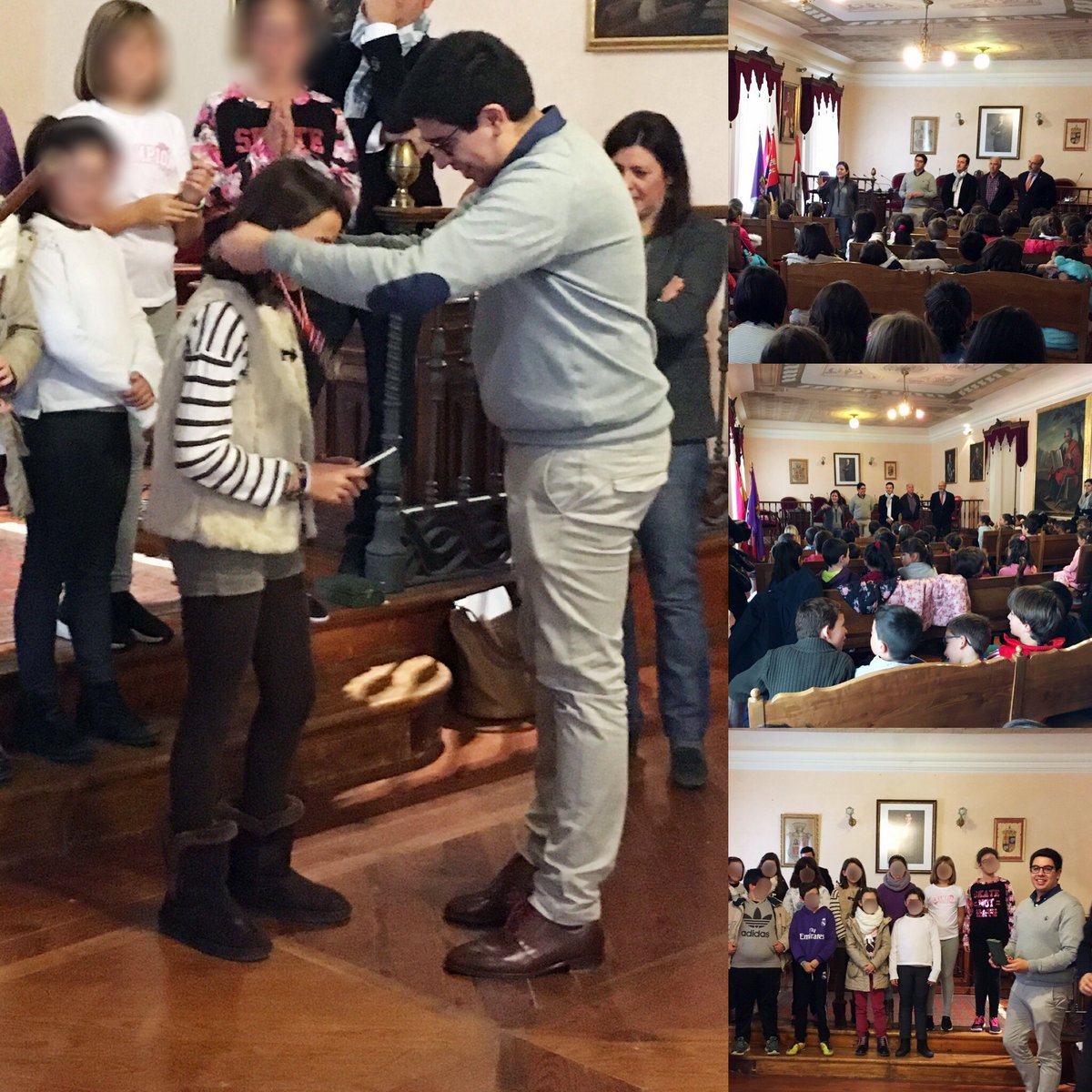 andrelr_'s tweet photo. Junto a Senadora Rosa Aldea, hemos llevado a cabo el pleno infantil, conferencia de democracia y constitución con niños del cole de Carrion https://t.co/2KAGk6zBfp