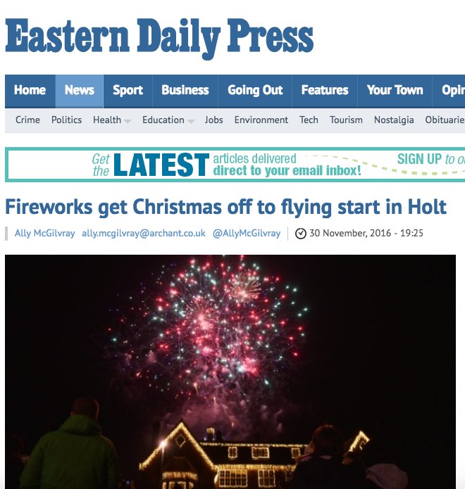 HoltLights's tweet photo. Great write up in the @EDP24 
https://t.co/OpAJBJL3Vl https://t.co/4tyaboGSaN