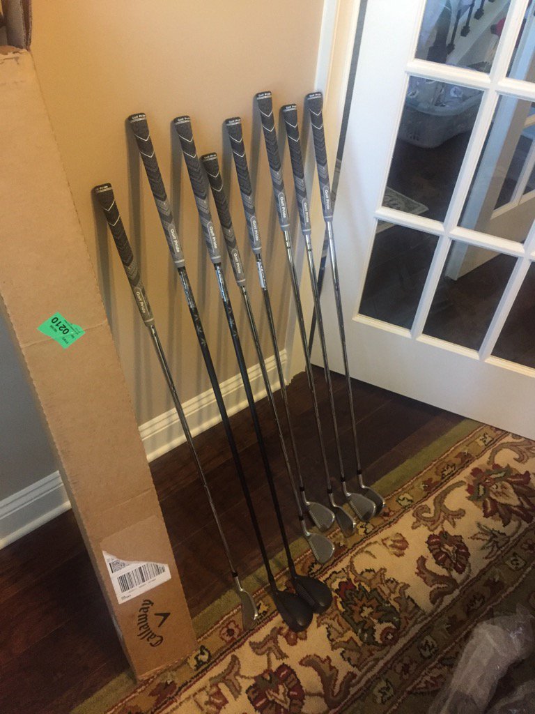Chris_Callaway1's tweet photo. Hey @CallawayGolf thank you!! My new XRs arrived! #callawaynation #timetogohuntforbirdies https://t.co/06Z8EcGA2s
