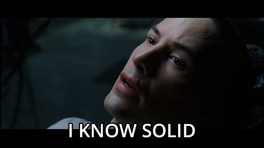 nucliweb's tweet photo. I know the principles of SOLID, thanks to @Schibsted_Eng & @soyunteam #javascript #SOLID #Crafsmanship #fridayLearning https://t.co/mNCyge9reF