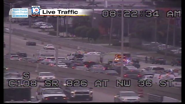 Crash on SR-826 SB at NW 36th St #traffic https://t.co/inH3JCwNFd
