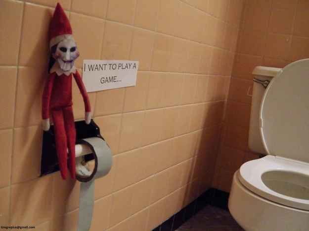 OddNMacabre's tweet image. Damn elf watched #Saw... 
#4WordChristmasNightmare #horror #Christmas